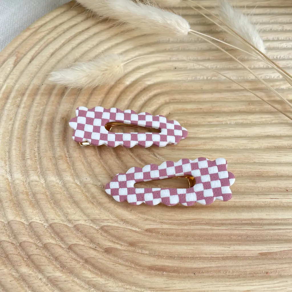 Barrette Carreau Violet
