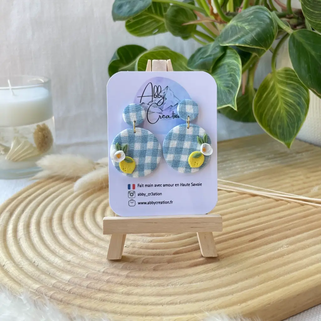 Jardin Sucré : Vichy Bleu Citron