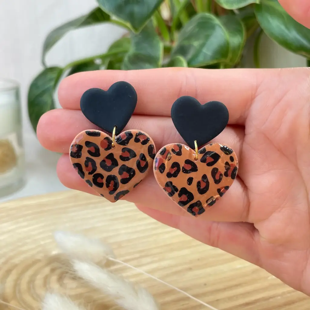 Double Coeurs Léopard