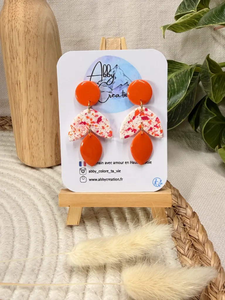 Tacheté Orange : Les Grandes Triple Feuilles 