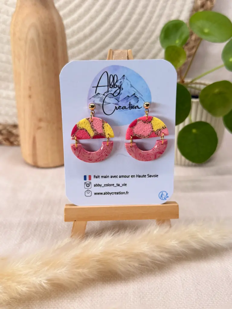 Jaune et Rose : les Demi Cercle 