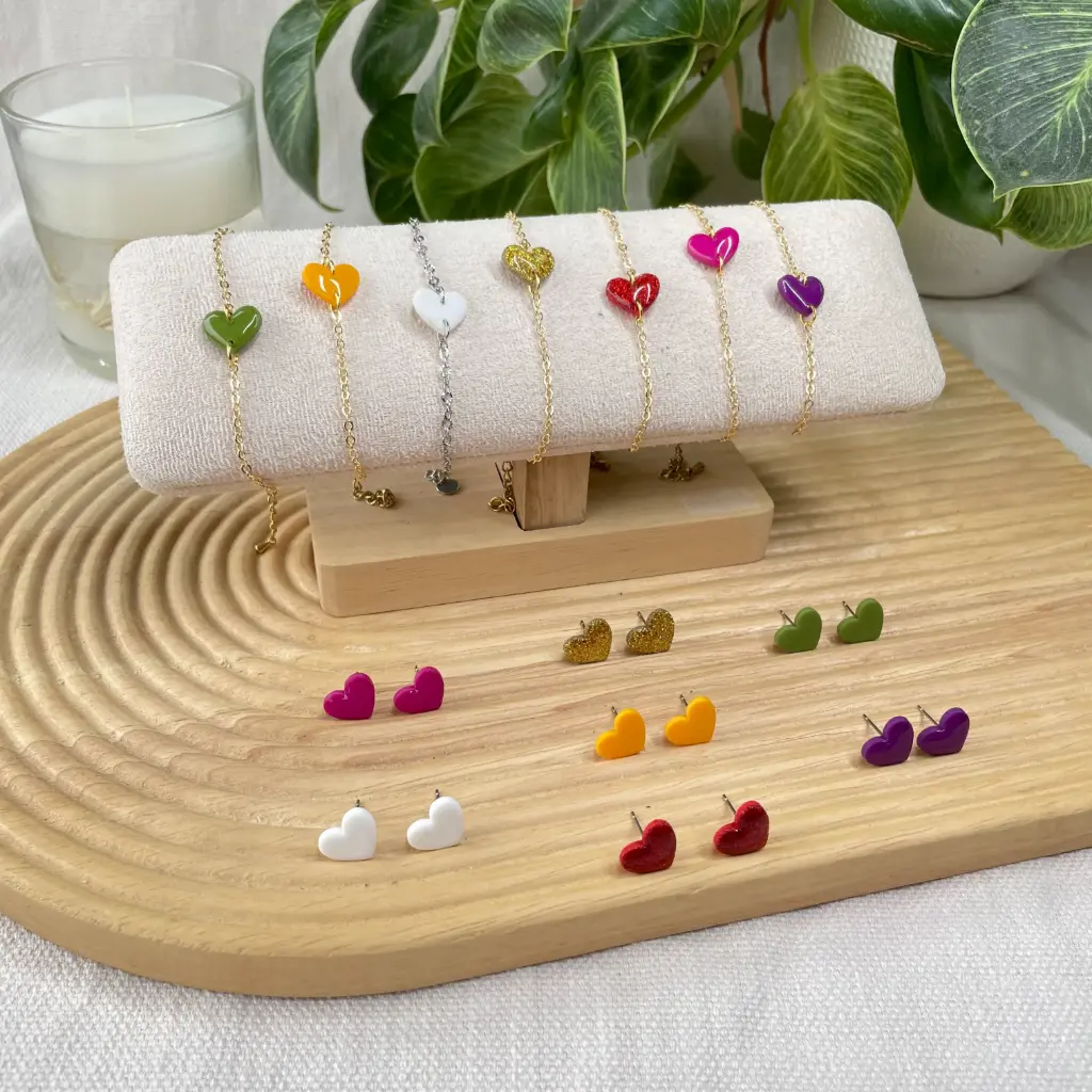 Parure mini coeur 