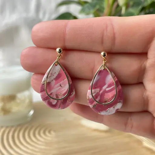 Marbré rose Goutte