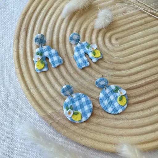 Jardin Sucré : Vichy Bleu Citron
