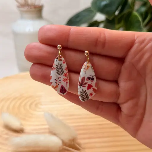 Feuilles d'Automne : les Gouttes Asymétrique