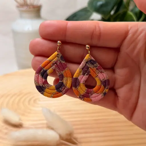 Marbré Orange Violet : les Lya 