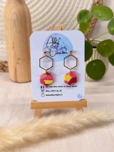 Jaune et Rose : les Hexagones 