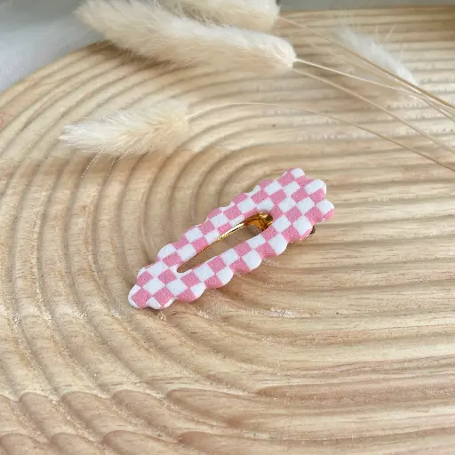 Barrette Carreau Blush